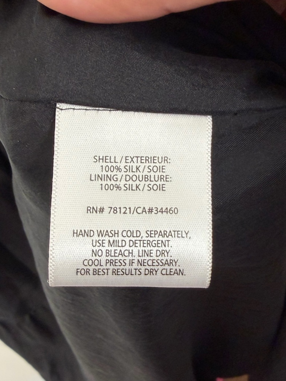 Eileen Fisher 100% Silk Black Habutai Dress Maxi Tiered Peasant summer size 2X - Picture 8 of 11